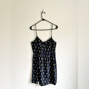 Navy pineapple print J. Crew sundress